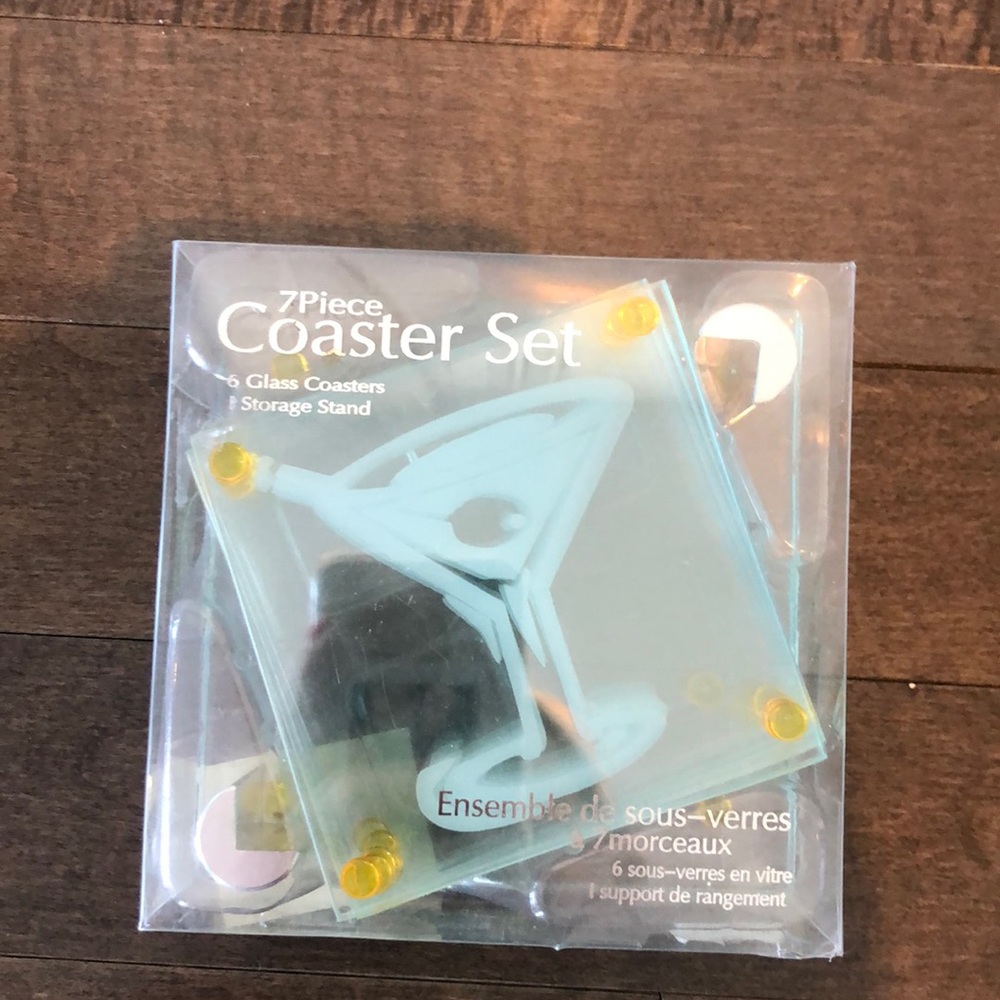 NEW 7 Piece Coaster Set